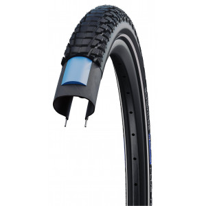 Riepa 27.5" Schwalbe Marathon Plus Tour HS 619, Perf Wired 55-584 / 27.5x2.15 Addix E Black-Reflex