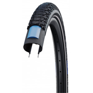 Riepa 28" Schwalbe Marathon Plus Tour HS 619, Perf Wired 37-622 / 28x1.40, 700x35C Addix Black-Reflex