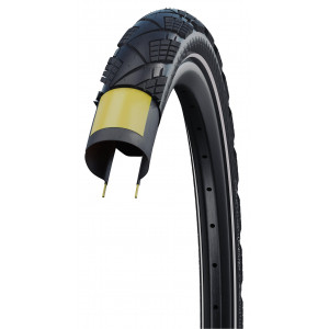 Riepa 28" Schwalbe Marathon Efficiency HS 617, Evo Fold. 40-622 / 28x1.50, 700x38C Super Race Addix Race Black-Reflex