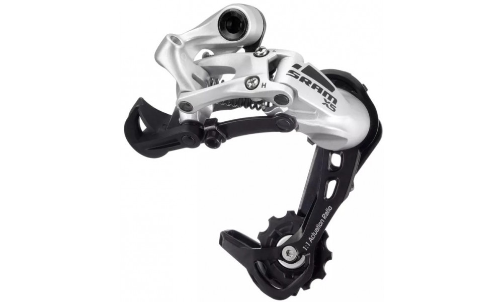 Aizmugurējais pārslēdzējs SRAM X5 medium cage 9-speed silver 