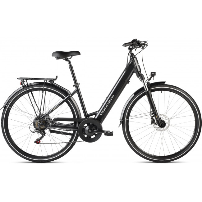 Elektriskais velosipēds ProEco:ON Wave 1.0 504Wh graphite-silver