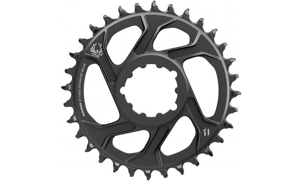 Priekšējā ķēdes riteņa SRAM MTB Eagle X-Sync2 Direct Mount alu 11-speed 6mm offset 32T black 