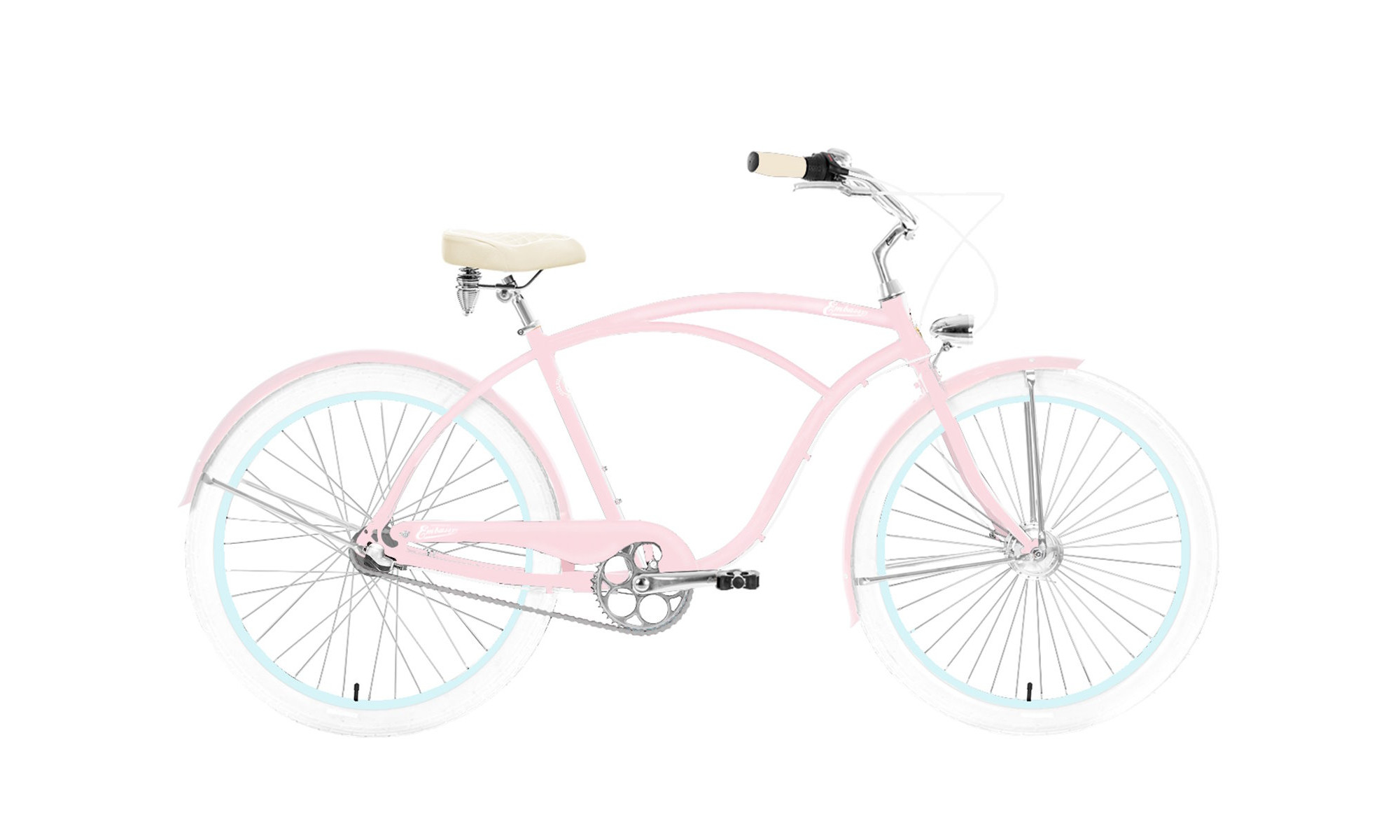 Velosipēds Embassy Baby Powder ALU 26" 3-speed 2024 pastel pink 