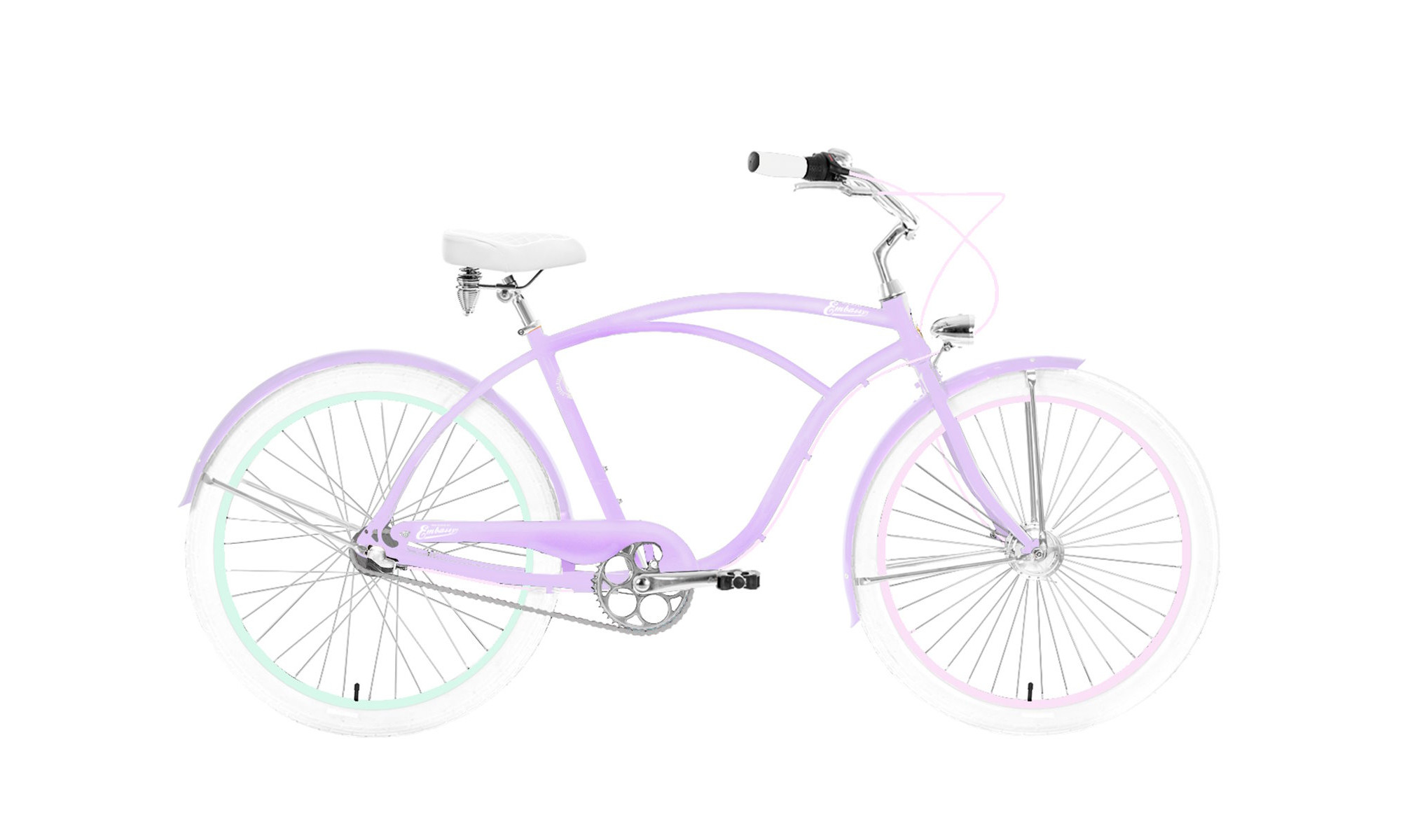 Velosipēds Embassy Jules ALU 26" 3-speed 2024 pastel violet 