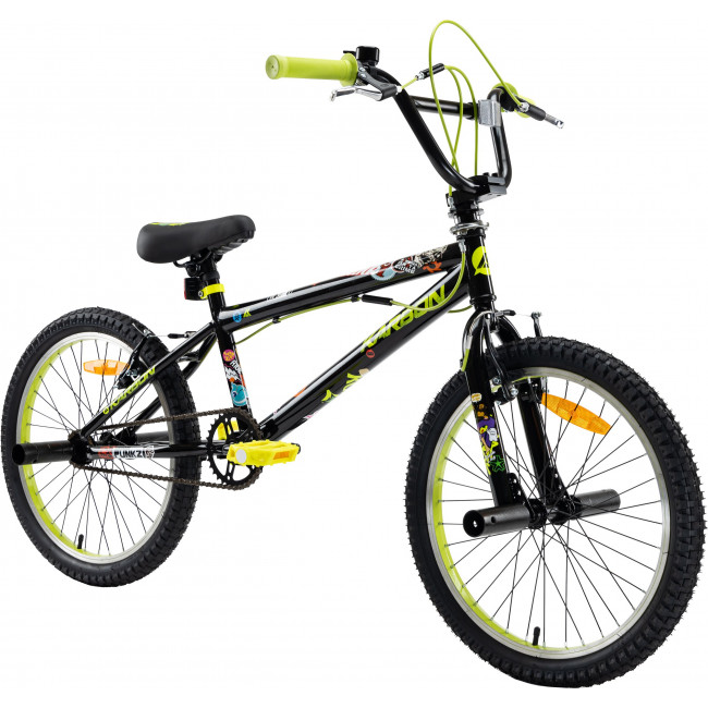 Velosipēds Karbon BMX 20 black-lime