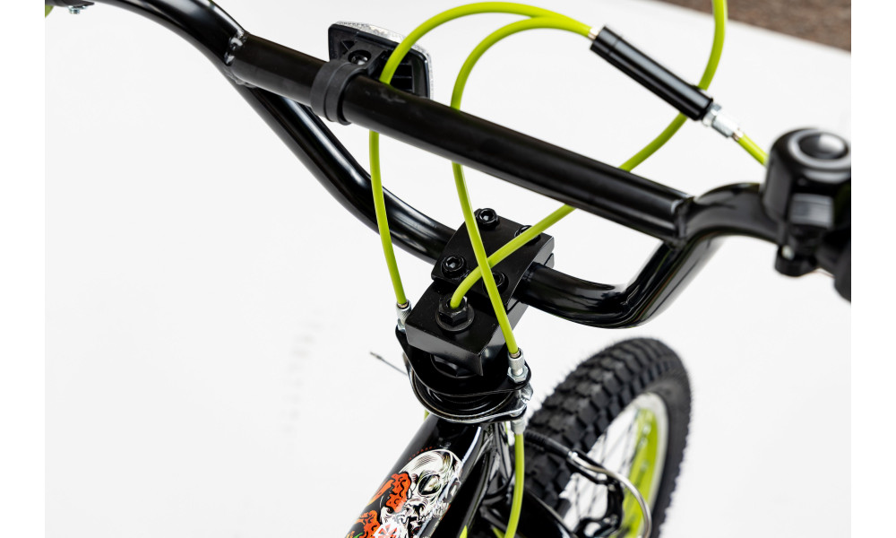 Velosipēds Karbon BMX 20 black-lime - 4