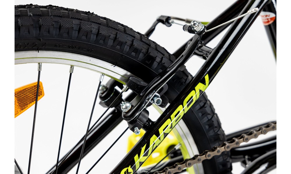 Velosipēds Karbon BMX 20 black-lime - 12