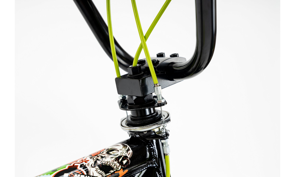 Velosipēds Karbon BMX 20 black-lime - 15