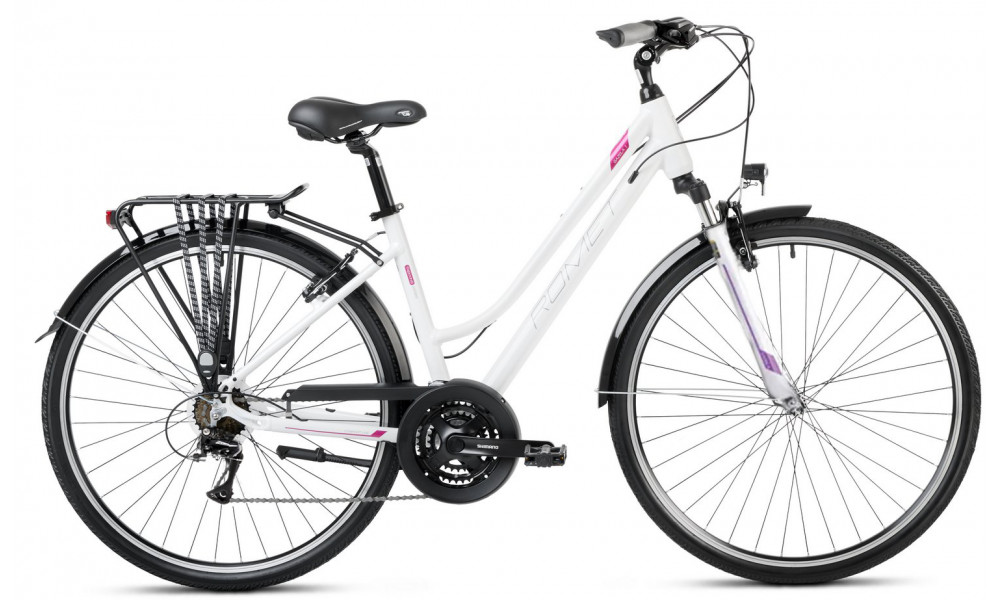 Velosipēds Romet Gazela 1 2024 white-violet 