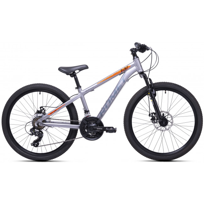 Velosipēds Romet Rambler DIRT 24 2024 silver-orange