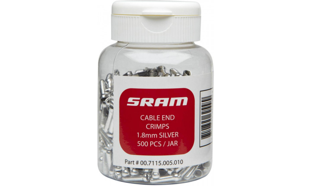 Trose uzgalis SRAM 1.8mm 500gab. bottle silver 