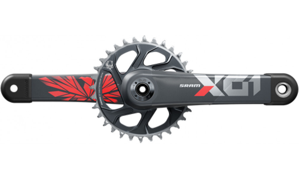 Priekšējie zobratu bloks SRAM X01 Eagle Boost 148 DUB 1x12-speed 32T Red 