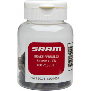 Bremžu troses apvalka uzgali SRAM 5mm alu 100gab. bottle black