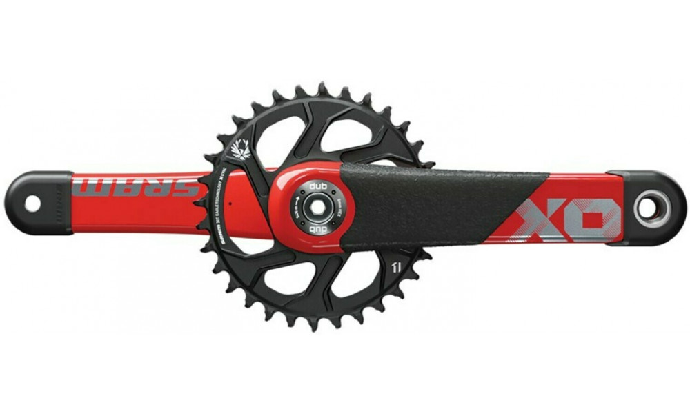 Priekšējie zobratu bloks SRAM X01 All Downhill DUB 34T Red 