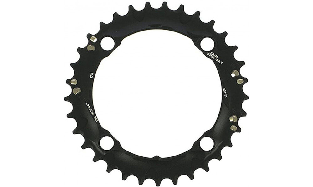 Priekšējā ķēdes riteņa SRAM MTB 104mm alu 3x10-speed 33T black 