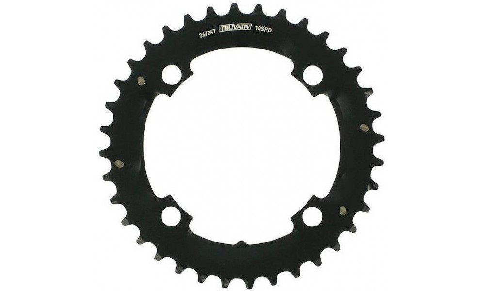 Priekšējā ķēdes riteņa SRAM MTB 104mm alu 2x10-speed without pin 36T black 