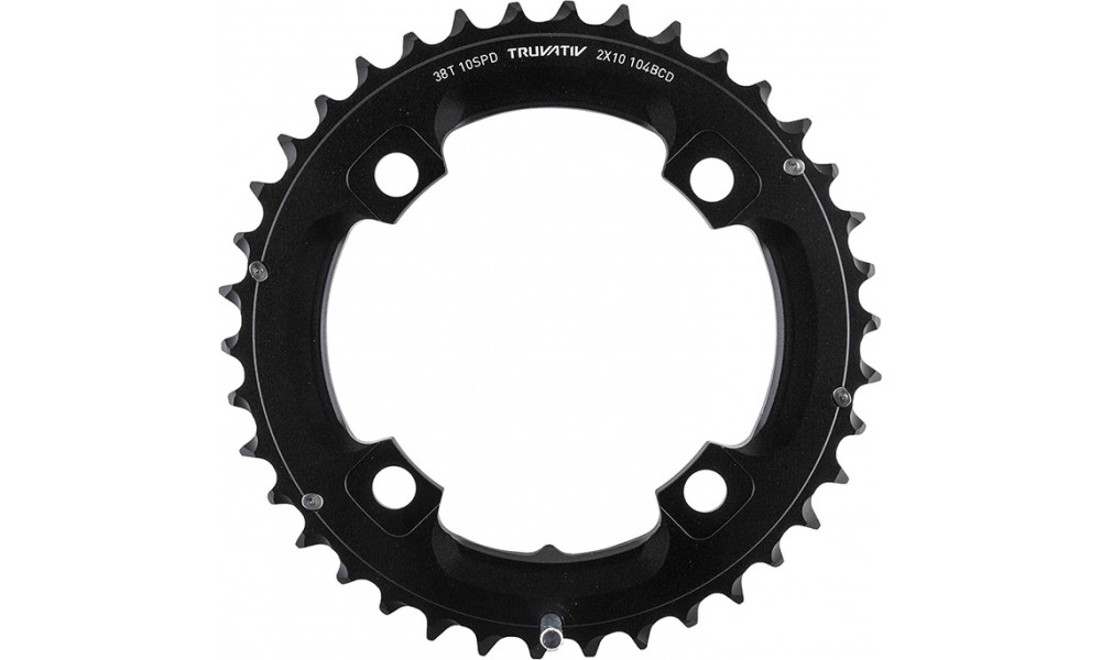 Priekšējā ķēdes riteņa SRAM MTB 104mm alu 2x10-speed with pin 38T black 