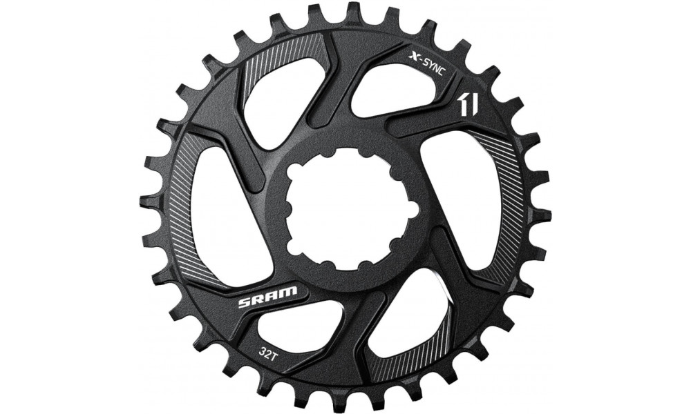 Priekšējā ķēdes riteņa SRAM MTB X-Sync Direct Mount 6mm offset alu 11-speed 26T 