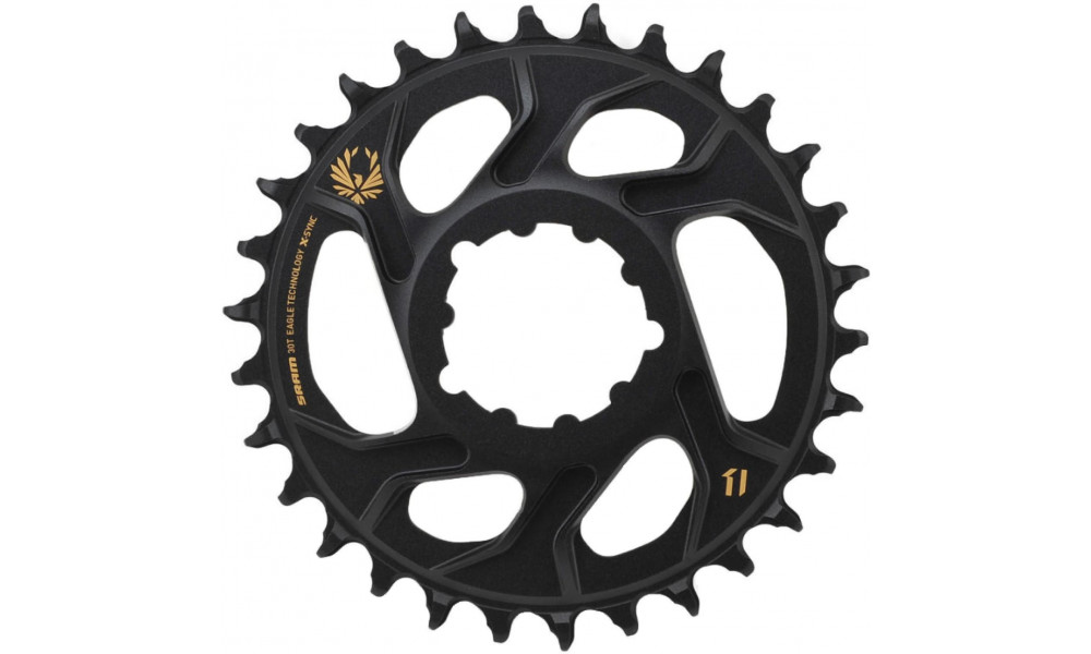 Priekšējā ķēdes riteņa SRAM MTB Eagle X-Sync2 Direct Mount alu 11-speed 6mm offset 30T gold 