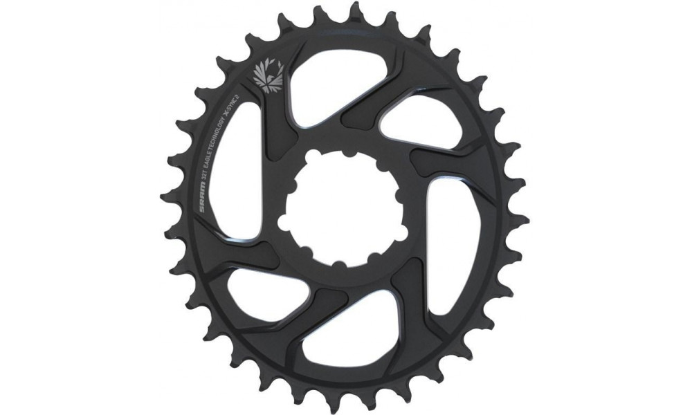 Priekšējā ķēdes riteņa SRAM Eagle X-Sync2 Direct Mount alu Oval 3mm offset 32T black 