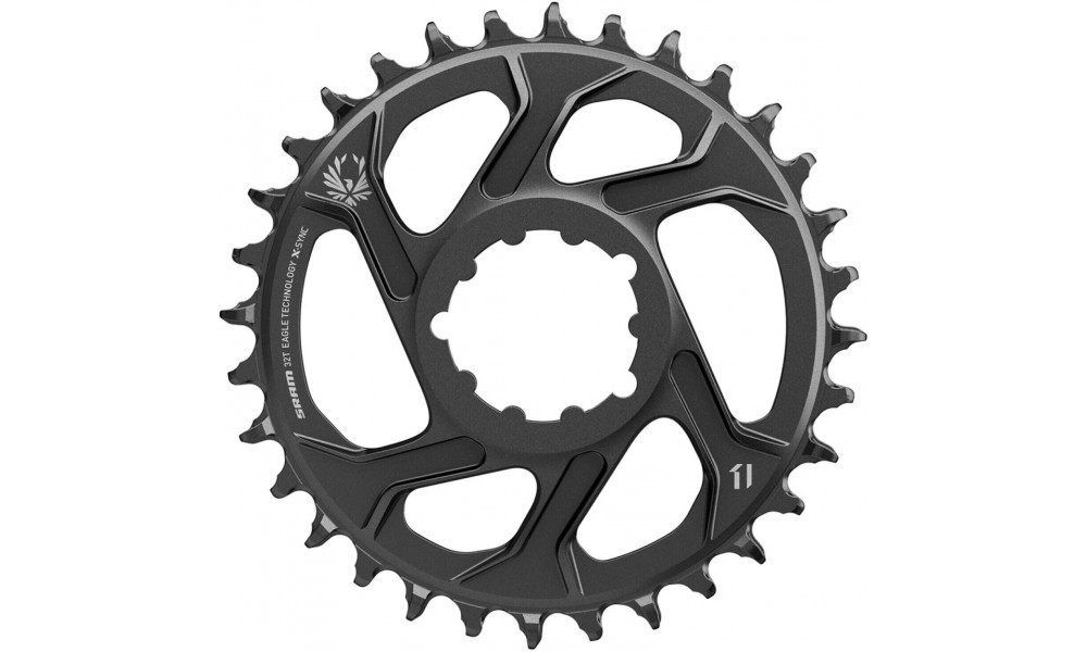 Priekšējā ķēdes riteņa SRAM Eagle X-Sync2 Direct Mount alu 6mm offset 30T lunar grey 