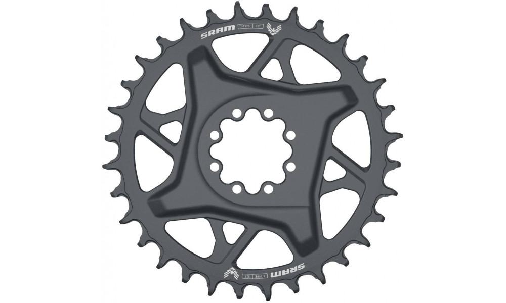 Priekšējā ķēdes riteņa SRAM GX Eagle T-Type D1 Direct Mount 3mm offset 32T grey 