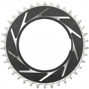 Priekšējā ķēdes riteņa SRAM XX SL Eagle T-Type D1 Thread Mount 3mm offset 38T black-silver