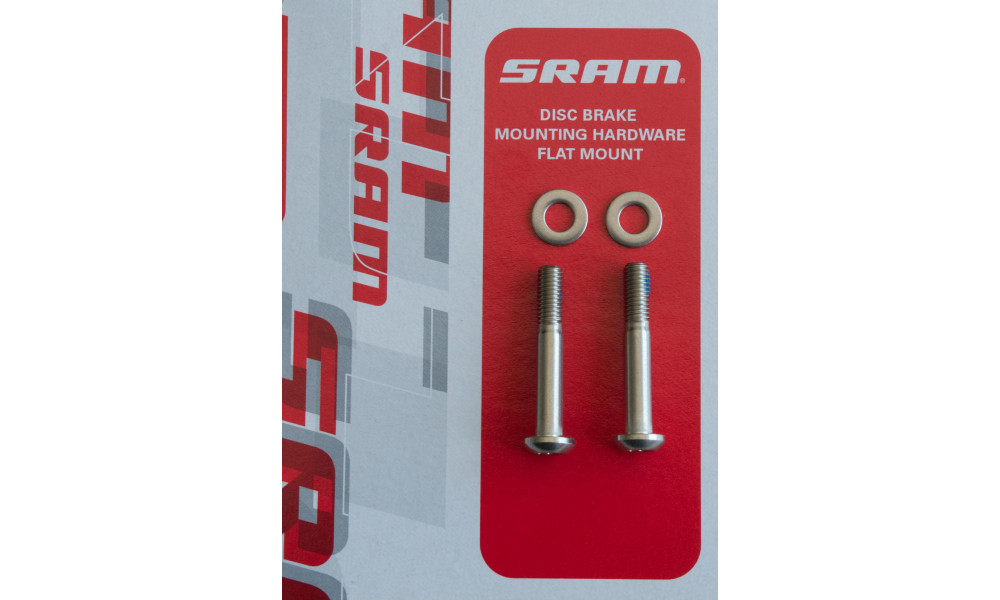 Disku bremžu suportu stiprinājuma skrūves SRAM stainless T25 flat mount 22mm (pāri) 