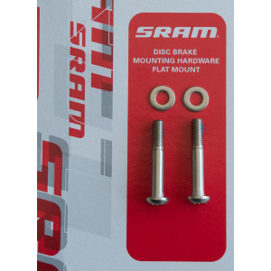 Disku bremžu suportu stiprinājuma skrūves SRAM titanium T25 flat mount 5mm (pāri)