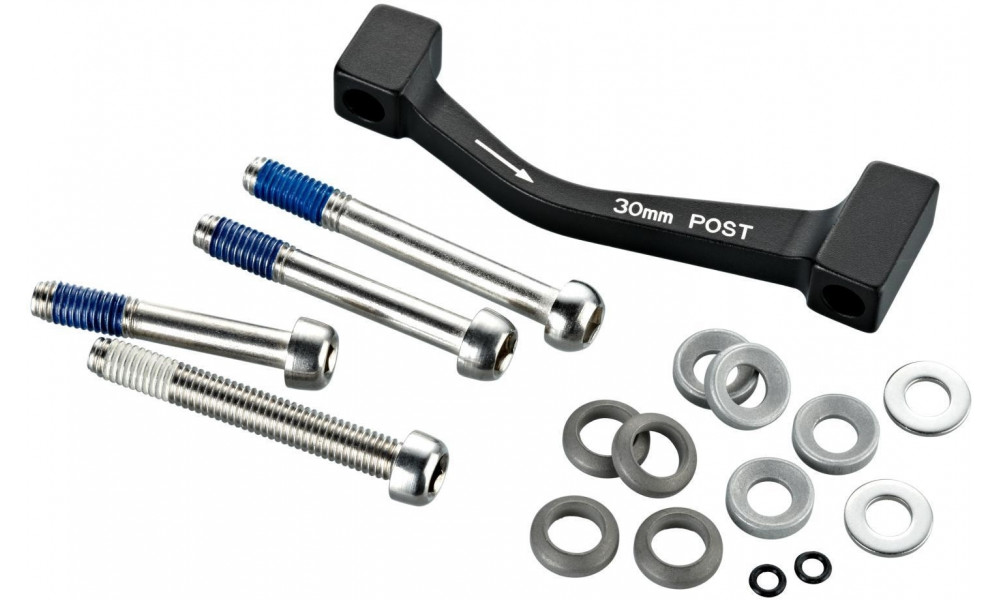 Disku bremžu adapteris SRAM Post Mount front 200mm/rear 180mm with stainless steel bolts 40mm standard 