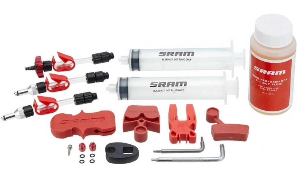 Disku bremžu atgaisošanas komplekts SRAM Standard DOT 5.1 for X0/XX/ Guide/Level/Code/HydroR/G2 without oil 