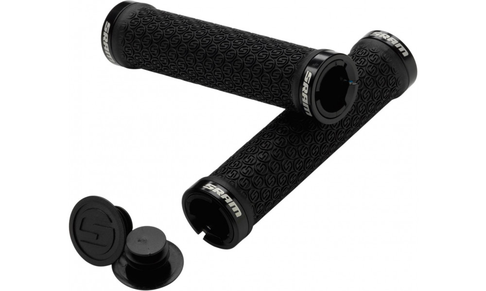 Stūres rokturi SRAM DH Silicone Lock-on double clamp black 