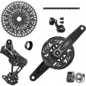 Grupas transmisijas daļu komplekts SRAM X0 Eagle T-Type AXS E-MTB Brose 1x12-speed 165mm 36Tx10-52T