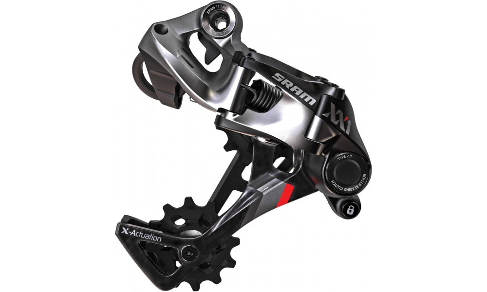 Aizmugurējais pārslēdzējs SRAM XX1 Type 2.1 11-speed black-red 