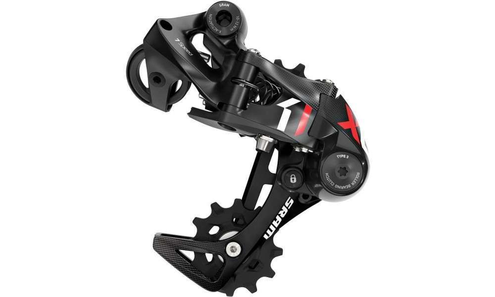 Aizmugurējais pārslēdzējs SRAM X01 DH Type 3.0 short cage 10-speed 