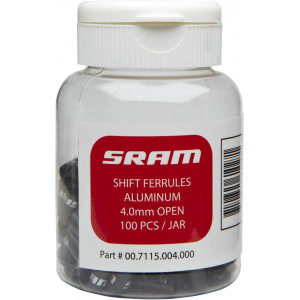 Pārslēdzēja troses apvalka vāciņi SRAM 4mm alu bottle (100 gab.)