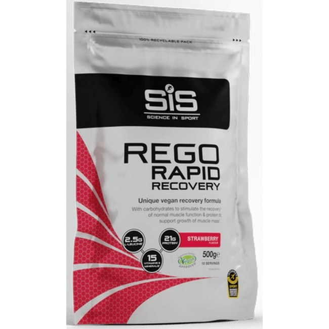 Sporta uztura pulveris SiS Rego Rapid Recovery Strawberry 500g