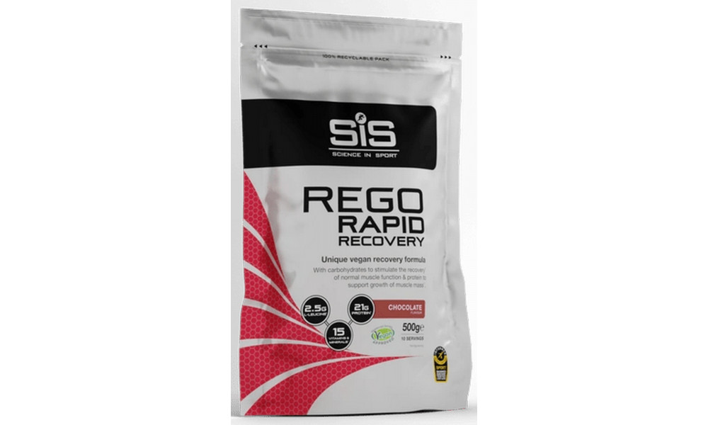 Uztura bagātinātājs pulveris SiS Rego Rapid Recovery Chocolate 500g 