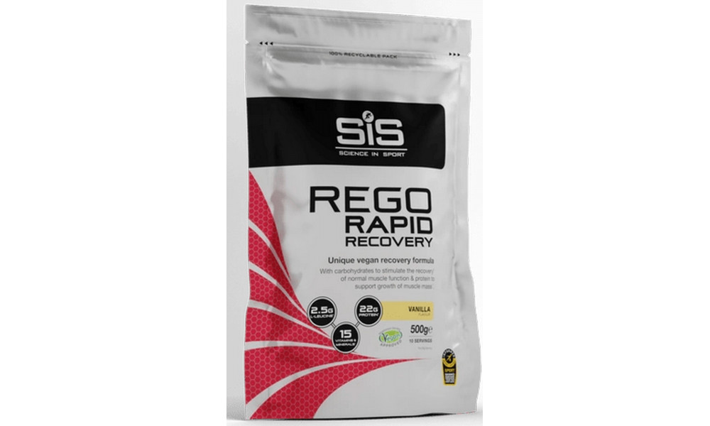 Uztura bagātinātājs pulveris SiS Rego Rapid Recovery Vanila 500g 