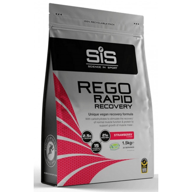 Uztura bagātinātājs pulveris SiS Rego Rapid Recovery Strawberry 1.5kg