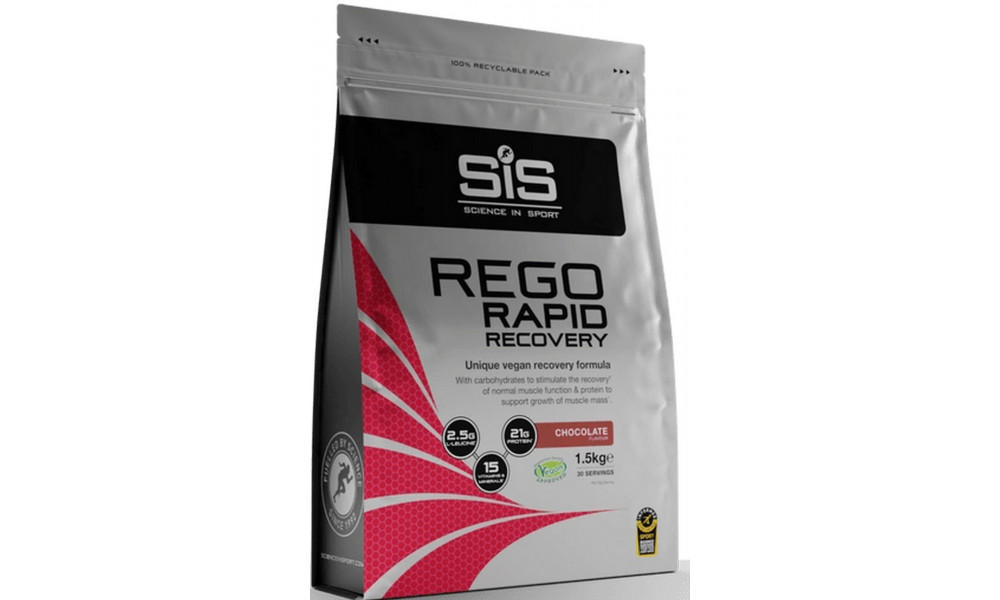 Uztura bagātinātājs pulveris SiS Rego Rapid Recovery Chocolate 1.5kg 