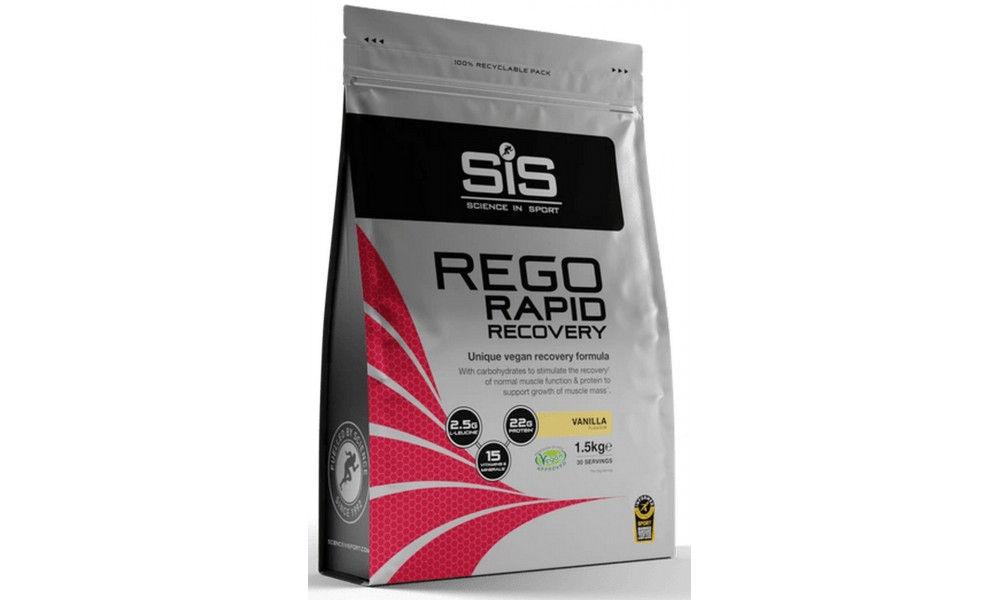 Uztura bagātinātājs pulveris SiS Rego Rapid Recovery Vanila 1.5kg 