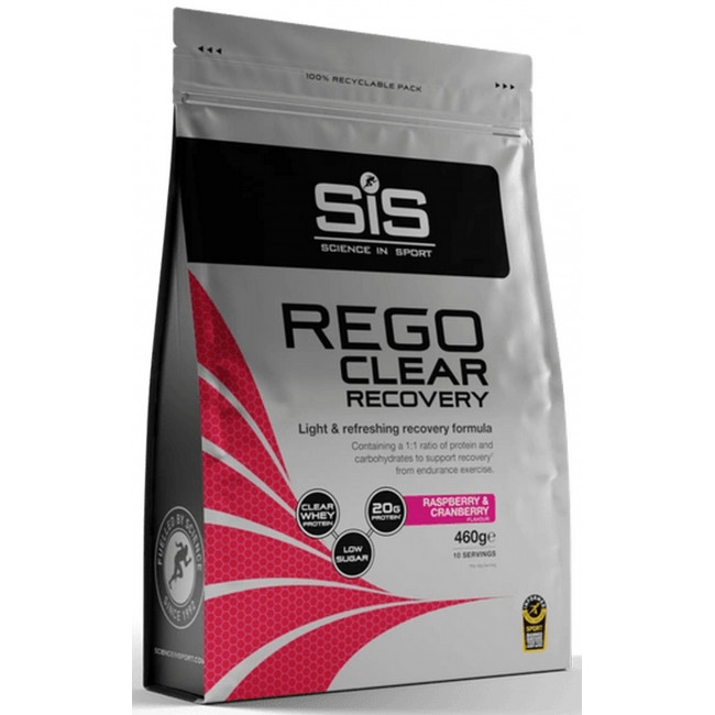 Uztura bagātinātājs pulveris SiS Rego Clear Recovery Raspberry & Cranberry 460g