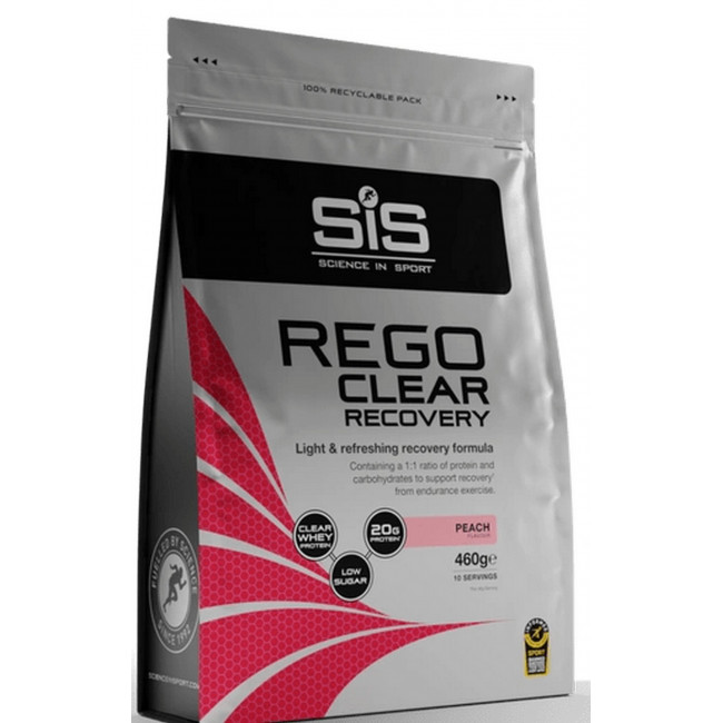 Sporta uztura pulveris SiS Rego Clear Recovery Peach 460g