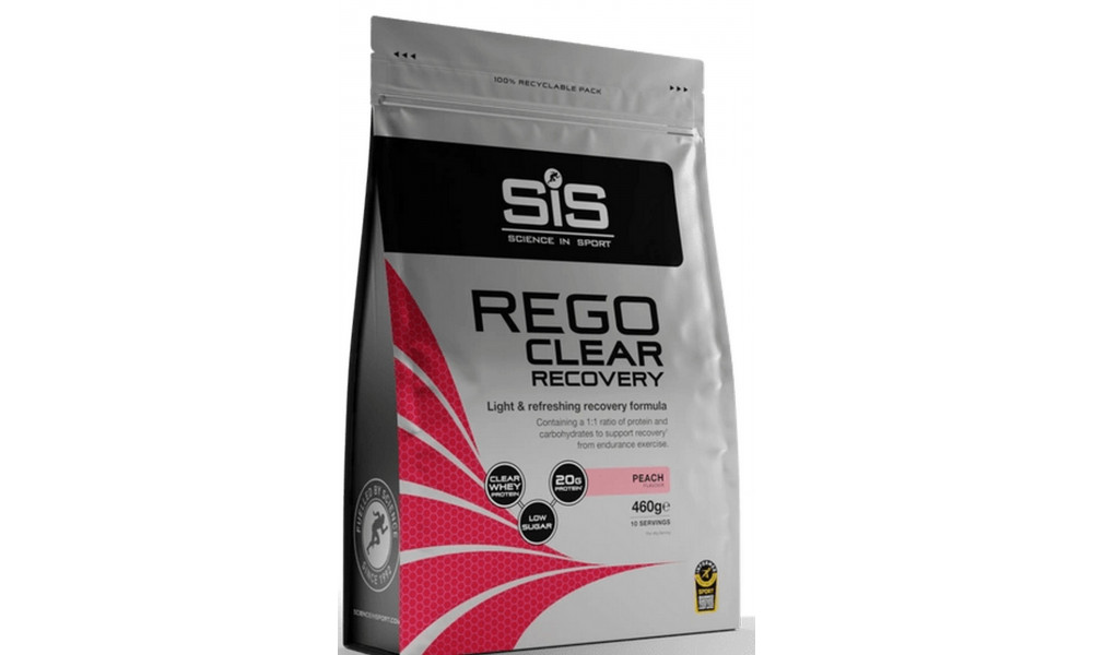 Uztura bagātinātājs pulveris SiS Rego Clear Recovery Peach 460g 