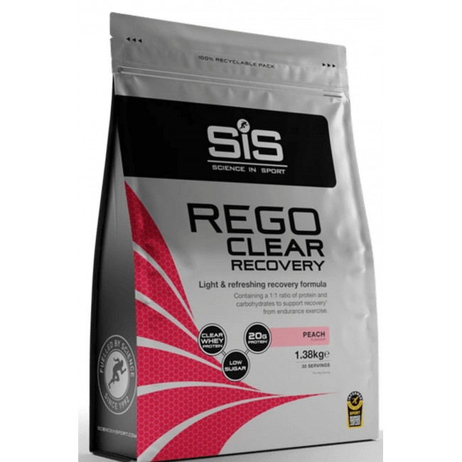 Sporta uztura pulveris SiS Rego Clear Recovery Peach 1.38kg