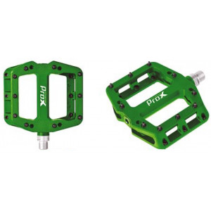 Pedāļi ProX Base Pro 26 plastic Pins axle Cr-Mo green