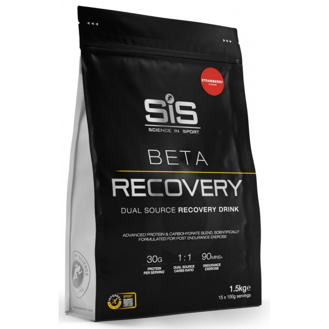 Uztura bagātinātājs pulveris SiS Beta Recovery Strawberry 1.5kg