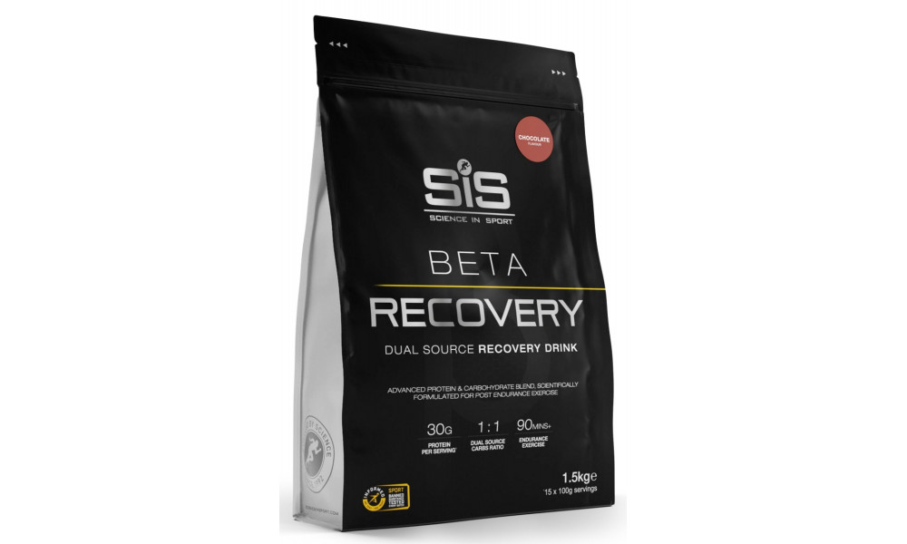 Uztura bagātinātājs pulveris SiS Beta Recovery Chocolate 1.5kg 