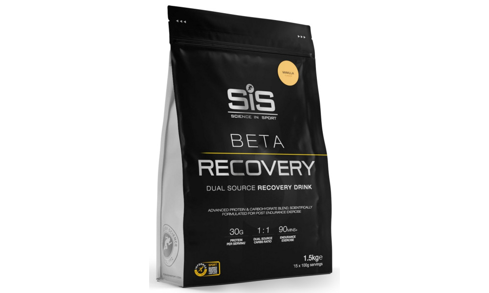 Sporta uztura pulveris SiS Beta Recovery Vanila 1.5kg 